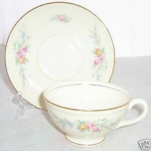 HOMER LAUGHLIN CASHMERE GEORGIAN CUP/SAUCER SETS 4 - £22.76 GBP