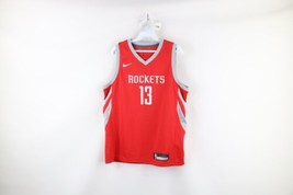 Nike Boys Large Swingman James Harden Houston Rockets Basketball Jersey Red - £27.18 GBP