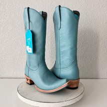 Lane EMMA JANE Turquoise Cowboy Boots Ladies 9 Leather Western Snip Toe ... - £116.52 GBP