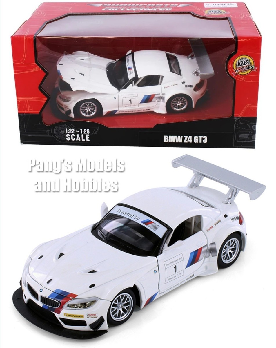  Z4 コレクターズモデル　ミニチュアカー 2010 BMW Z4 GT3 1/24 Scale Diecast Model by Showcasts - WHITE w