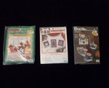 3 Christmas Cross Stitch Kits Bucilla Dimensions Lot Bulk NOS  - $38.12