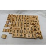 Lot Of (65+) Wooden Building Block Toys Windows Pillars Arches Bridges F... - €13,57 EUR