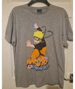 Mens L Naruto Shippuden T-Shirt Grey Poly/Cotton. very good condition - $16.03