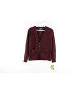 NOS Vintage Youth Size 12 Blank School Uniform Knit Cardigan Sweater Bur... - $659.98 MXN