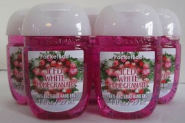 Bath and Body Works PocketBac Hand Gel Set Lot of 5 ICED WHITE CRANBERRY - £13.93 GBP
