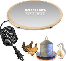 Chicken Water Heater - Heated Chicken Waterer - 125W Heated Poultry Drinker - £17.12 GBP