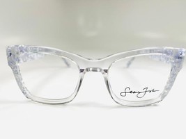 New SEAN JOHN SJLO 6026E 971 Clear Crystal &amp; White Eyeglasses 52/20/145 - $49.45