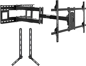 Dual Arm Full Motion Tv Mount With 36 Inches Extended Articulating Arm, ... - £258.52 GBP