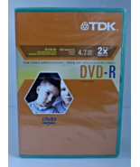 TDK DVD-R 120 Minute / 4.7 GB 5 Pack NEW In Package 2003 - €17,22 EUR