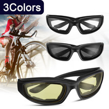 3 Pair Motorcycle Sports Biker Riding Glasses Padded Wind Resistant Sunglasses - £13.62 GBP