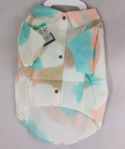 NWT Top Paw Tie Dye Button Up Collared Dress Shirt for Dogs Size Large - $165.50 MXN