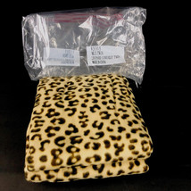 Leopard Fleece Coverlet Twin Mallory Lane New 67 X 90 Inches Animal Print - £28.63 GBP