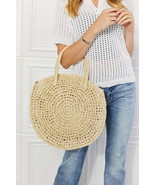 Justin Taylor Beach Date Straw Rattan Handbag in Ivory - $65.10 CAD