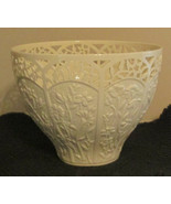Tall Lenox White Porcelain Jasmine Centerpiece Bowl  Dish - £70.38 GBP
