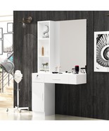 Wall Mount Styling Salon Locking Cabinet Stylist Station Barber Dressing... - £138.61 GBP