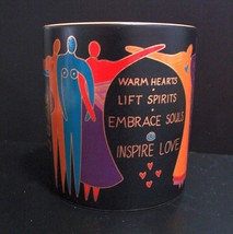 Vintage 1992 Signed Laurel Burch 14oz Coffee Mug &quot;Reach Out Kindred Spirits&quot; Mad - £8.69 GBP