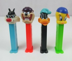 Lot Of 4 Cool Looney Tunes Pez Dispensers Sylvester, Daffy Duck, Taz, &amp; ... - $14.54