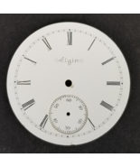 Elgin pocket watch face white porcelain 1 11/16&quot; antique parts - $24.99
