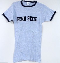 Penn State Psu Vtg Ringer T S Hirt Ribbed Knit Blue Fssc Xl Never Worn Nos - £68.00 GBP