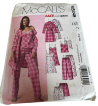 McCalls Sewing Pattern M5248 Robe Belt Top Nightgown Shorts Pants Pajama... - $5.99