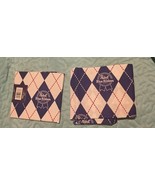 2 PABST BLUE RIBBON BEER Fat Quarter 18&quot;x 22&quot; Cotton Fabric Lot  - $14.04 CAD