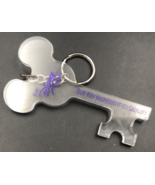 The Disney Team Clear Plastic Keychain - Key Quality Cast Exclusive 4.5&quot; - £11.77 GBP