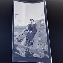 Vintage Photo Negative 1920s Woman Sitting 1920s - $195.99 MXN