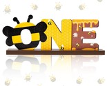 Bumble Bee One Letter Sign Wooden Table Centerpieces Sweet Bee Party Dec... - £20.90 GBP