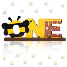 Bumble Bee One Letter Sign Wooden Table Centerpieces Sweet Bee Party Decor For B - £20.35 GBP