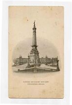 Indiana State Soldiers and Sailors Monument Specifications Card - $11.88
