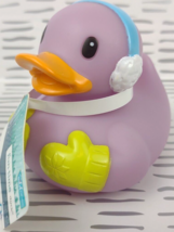 Infantino Fun Time Wee Wild Ones Christmas Duck Rubber Ducky Bath Toy Holiday 0+ - £8.44 GBP