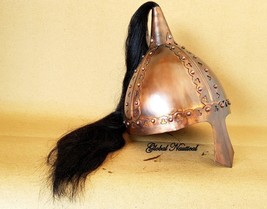 Médiévale Armor Viking Casque Nasal Antique de Long Cheveux - £138.11 GBP