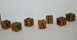 Group Wood Chatterblocks ABC Block Alphabet Pictures Animals - £47.84 GBP