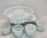 Tupperware Jello Mold Dessert Ring WITH 4 Cups &amp; LIDS Congealed Salads W... - $54.67 CAD
