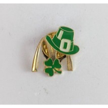 Vintage IO St. Patrick&#39;s Day Hat &amp; Clover McDonald&#39;s Employee Hat Pin Rare - $19.89