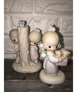 Lot Of 2 Vtg Precious Moments Figurines 1979 To Thee With Love &amp; Thee I ... - $38.20 CAD