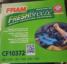 FREE SHIPPING FRAM Fresh Breeze CF10372 Cabin Air Odor Absorbing - £15.02 GBP