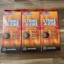 3X Diamond Strike-A-Fire 8 Per Pack Total Of 24 Fire Starters - £18.59 GBP