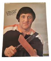 Phil Esposito Stanley Tools Poster NHL Vintage Advertising Boston Bruins - £71.20 GBP
