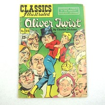 Vintage Classics Illustrated Comic Book #23 Oliver Twist Charles Dickens 1945 - £15.89 GBP
