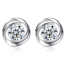 Women&#39;s S925 Silver Earrings 1 Carat Moissanite Earrings - $5.50