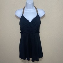 Cable And Gauge Sleeveless Top Black Sz M New - £39.16 GBP