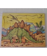 Vintage Preowned Joyland Wooden Puzzle Stegosaurus 8.5x11 inches - £18.38 GBP