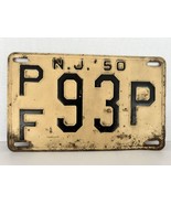 1950 NEW JERSEY license plate #PF 93P - $466.73 MXN