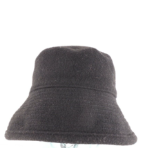 Vintage 90s Eddie Bauer Womens One Size Wool Blend Knit Bucket Hat Cap Black - £32.11 GBP