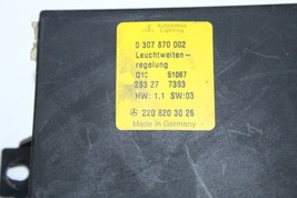 2000-2026 MERCEDES BENZ W220 S500 HEADLIGHT LAMP CONTROL MODULE J4565 image 2