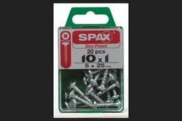 Spax Multi-Material Screw 1 &quot; Zinc Phillips/Square Multiple Material Thr... - $30.78 CAD