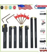Versatile 7-Piece Metal Lathe Tool Kit with Cutting Angles for Optimal R... - $1,474.61 MXN