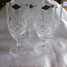 Shannon Godinger Set of Four Cut Crystal Stemmed Iced Beverage Glasses in Dublin - £10.07 GBP