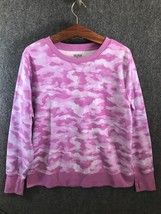 Tek Gear Sweatshirt Women&#39;s Fleece XL Pink/Multicolor Long Sleeve W/ Thu... - £9.54 GBP